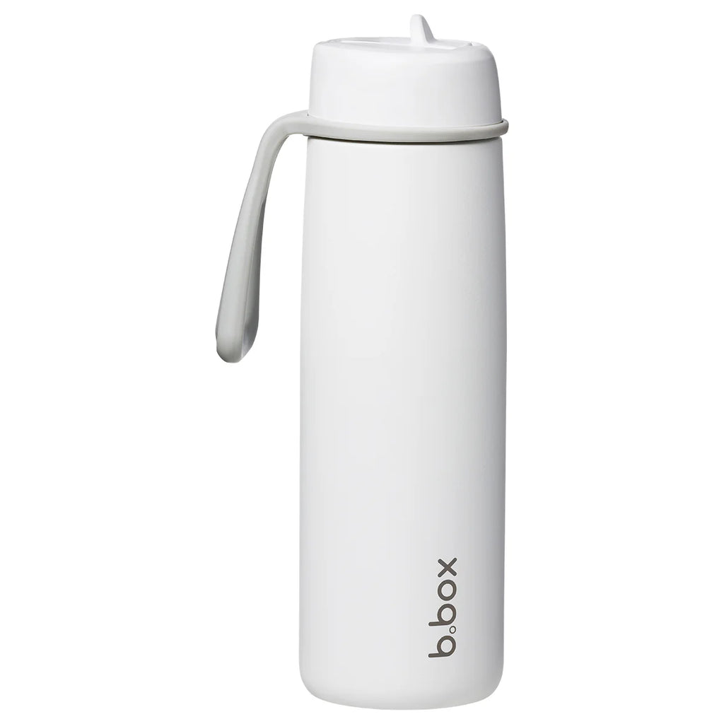 bbox 690ml insulated drink bottle with flip top lid white