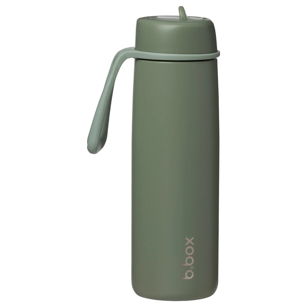 bbox 690ml insulated drink bottle with flip top lid Olive