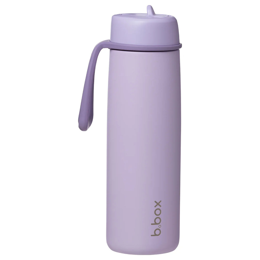 bbox 690ml insulated drink bottle with flip top lid lilac love