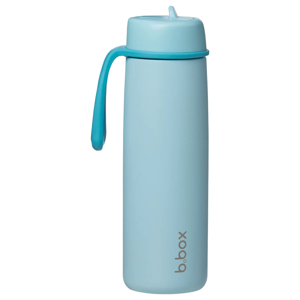 bbox 690ml insulated drink bottle with flip top lid blue