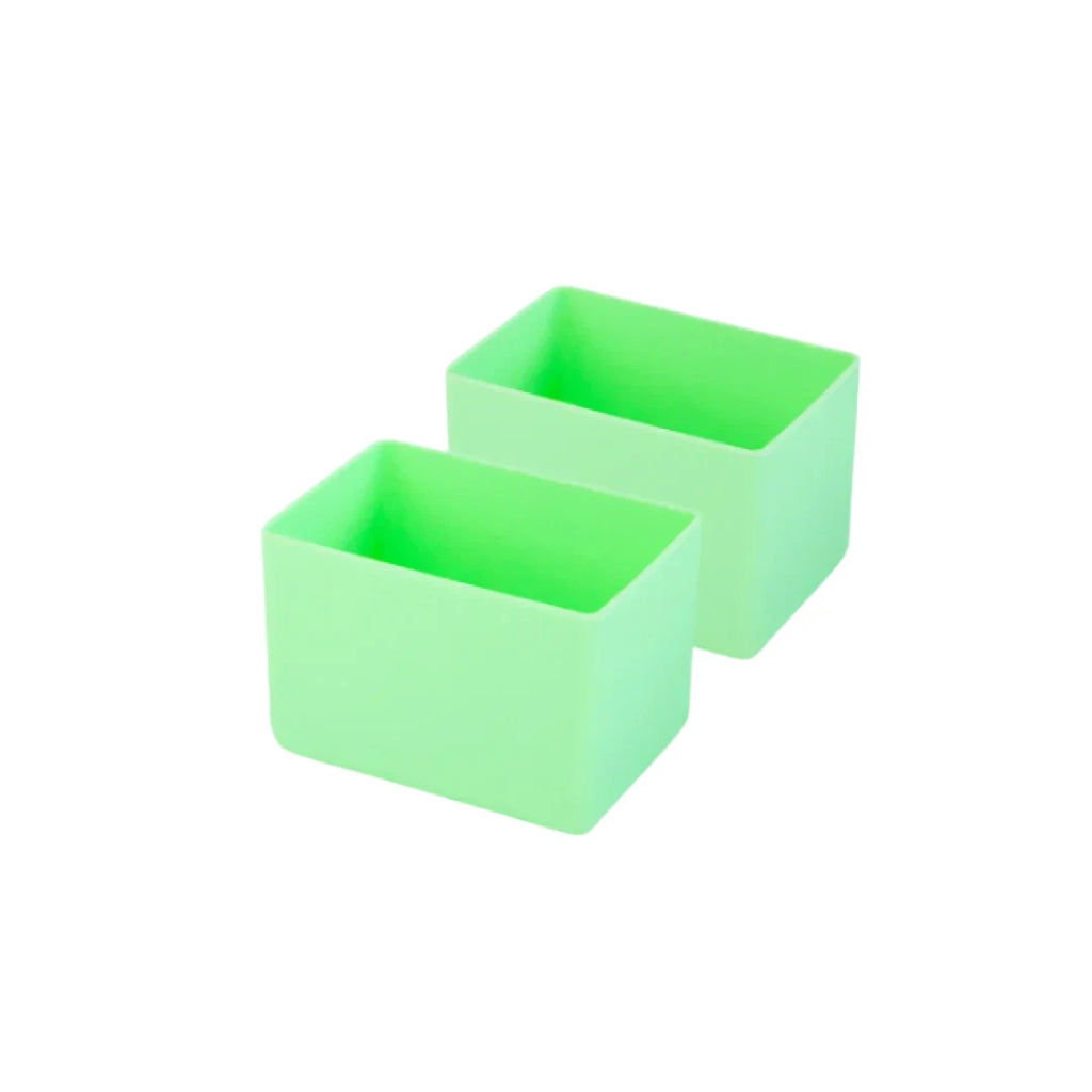 MontiiCo feast silicone lunchbox divider in pear green colour