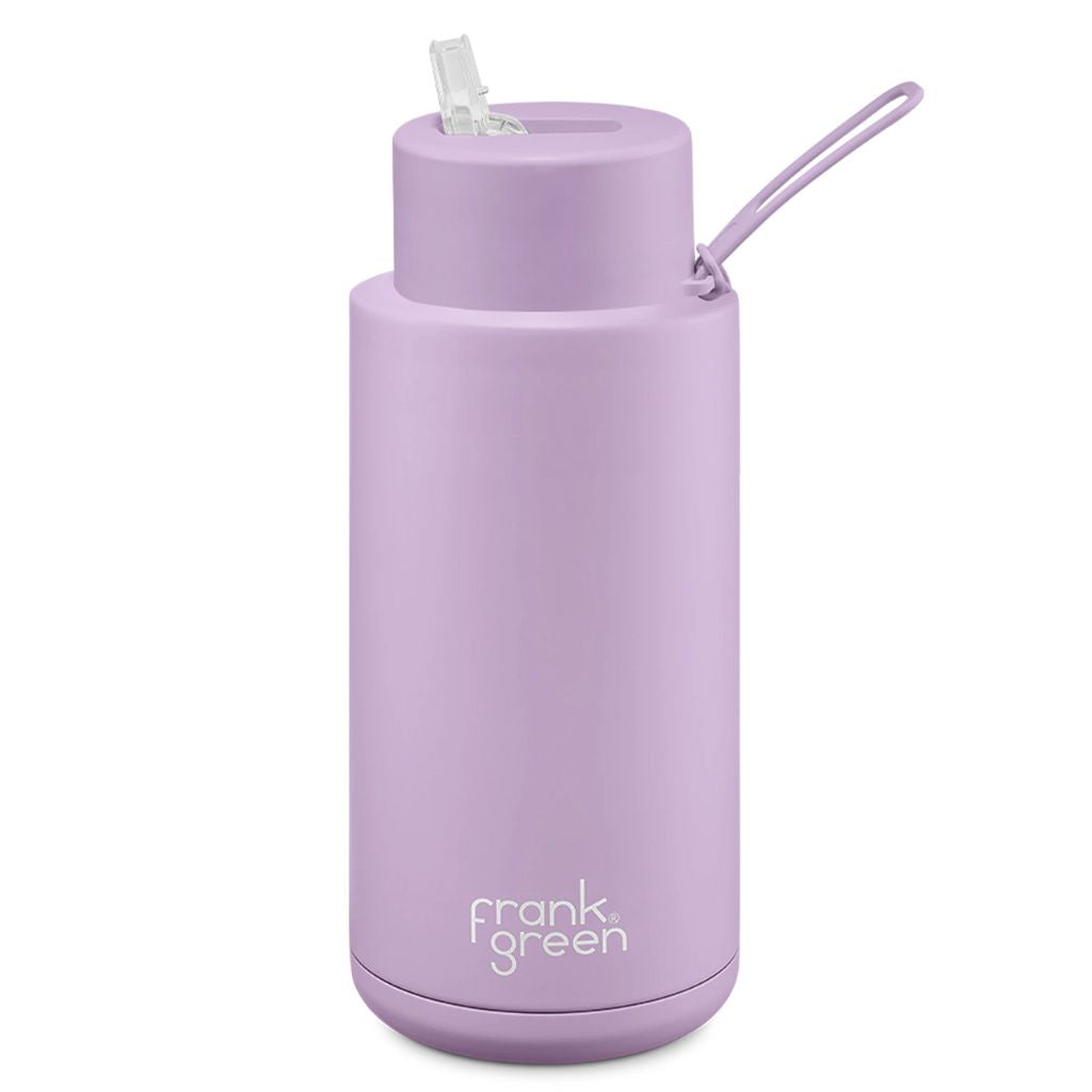 Frank Green 1 litre triple insulated ceramic drink bottle lilac haze