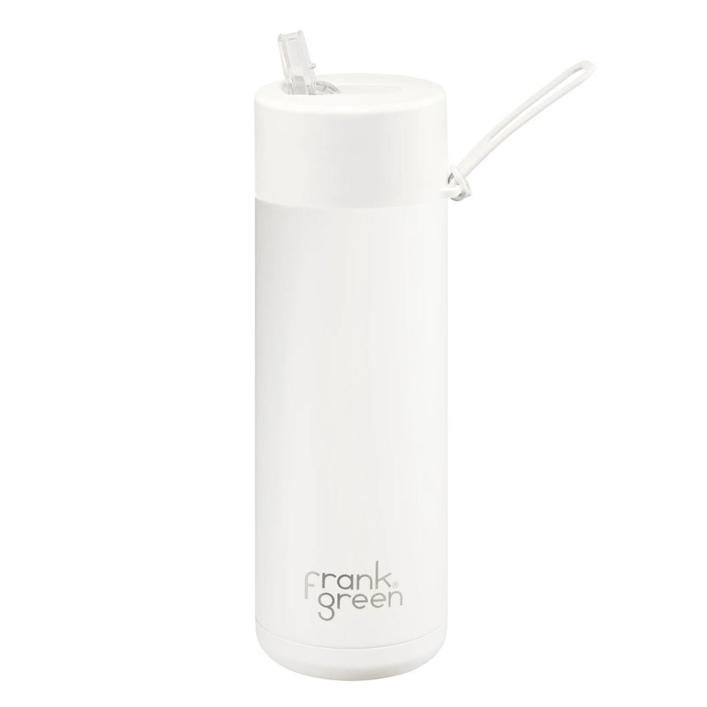 Frank Green Ceramic insulated 595ml drink bottle cloud white