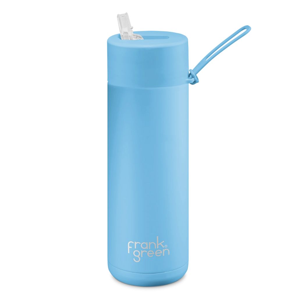 Frank Green Ceramic insulated 595ml drink bottle sky blue