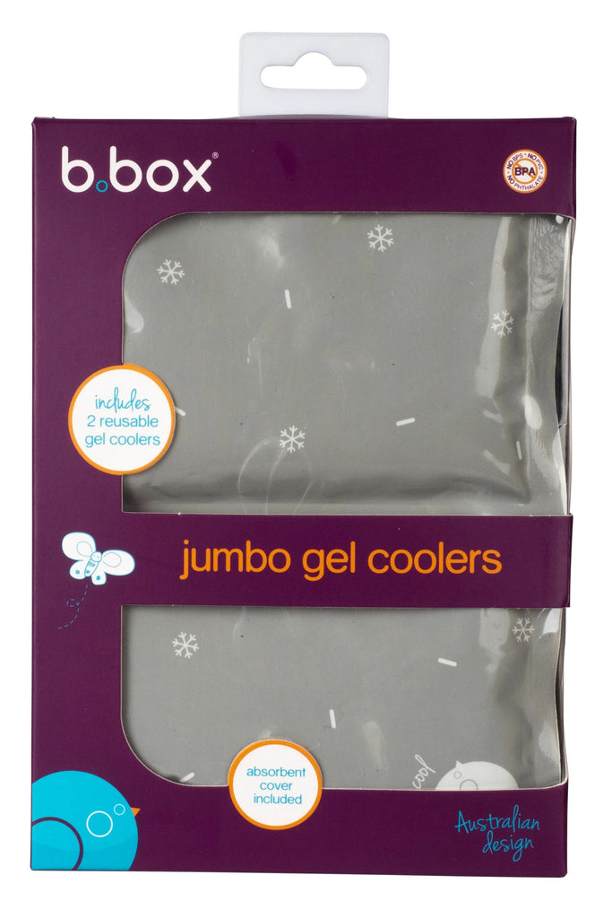 b.box jumbo gel cooler ice packs for school insulated lunch bags twin pack