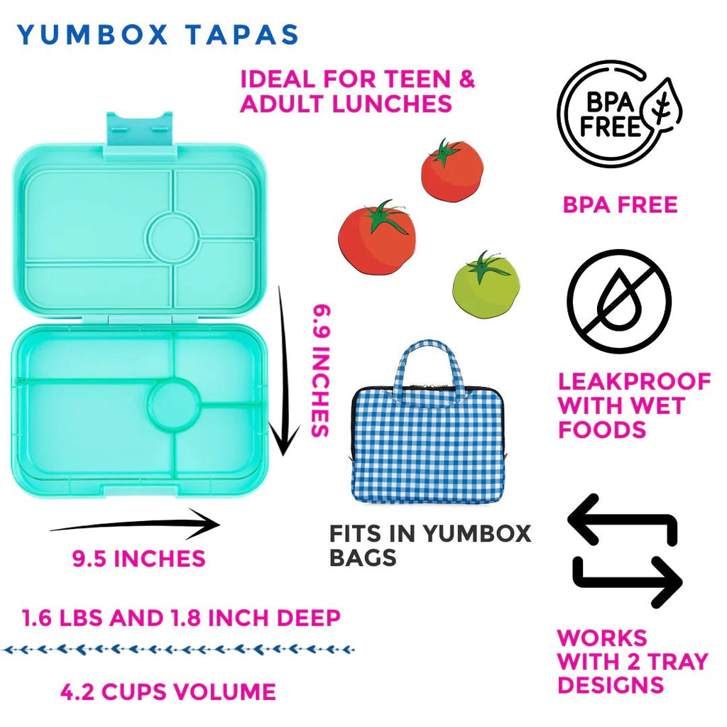 Yumbox Tapas | XL Lunchbox | 5 Compartments - Creative Kids Lab