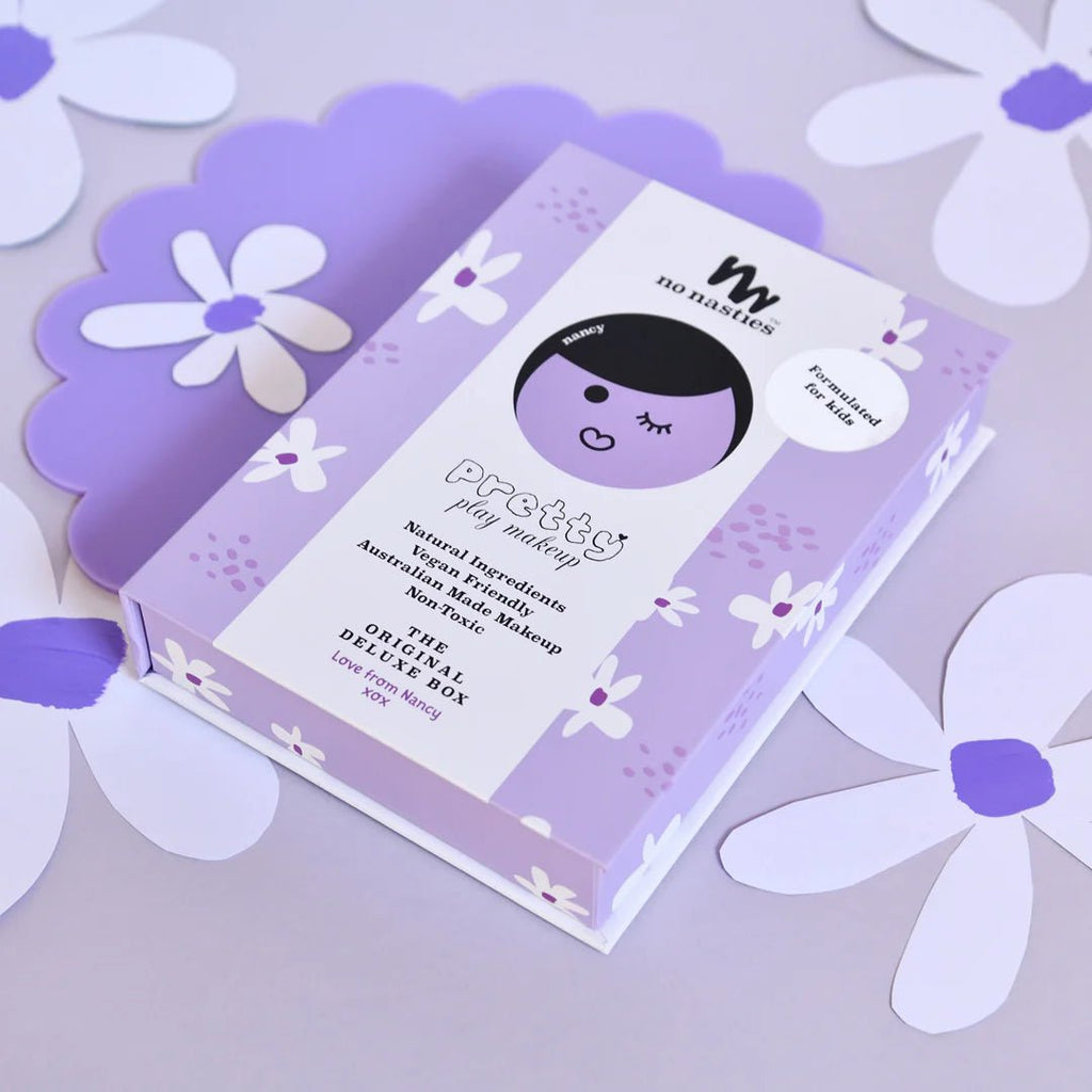 No Nasties Kids | Nancy Kids Natural Pressed Powder Kids Purple Makeup Palette Kit - Creative Kids Lab