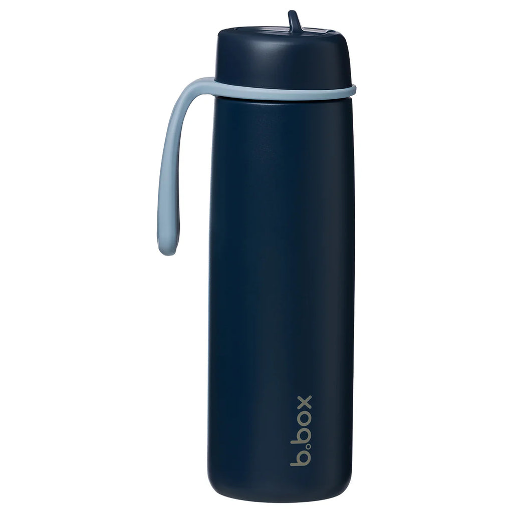 bbox 690ml insulated drink bottle with flip top lid midnight